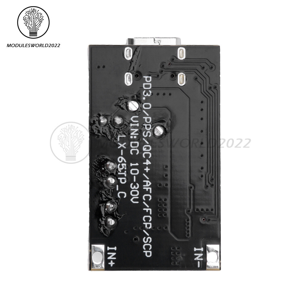 65W Type-C Mobile Phone Fast Charging Board DC Buck Car DIY Modification Module