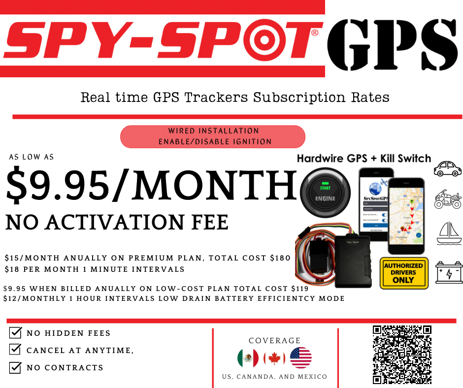Spy Spot 4g LTE Hardwire GPS Tracker Disable/Enable Starter