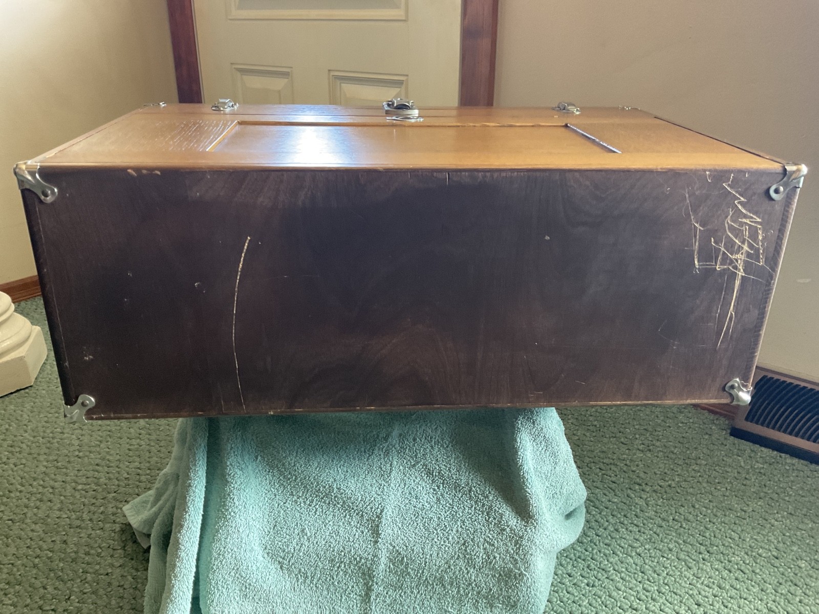 1979 GERSTNER & SONS MODEL 052 JOURNEYMAN MACHINISTS 11-DRAWER WOOD TOOL BOX