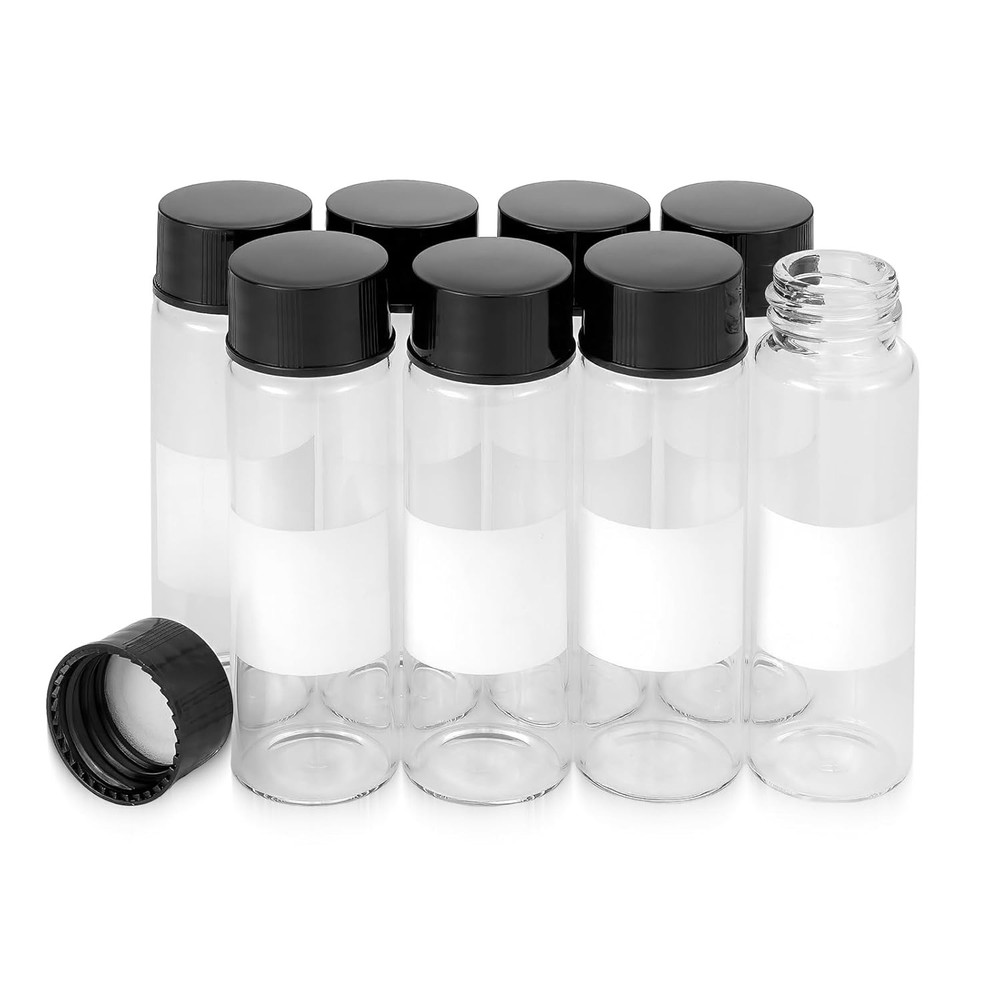 Kesell 15ml Clear Glass Bottle Liquid Sampling Sample Bottles clear