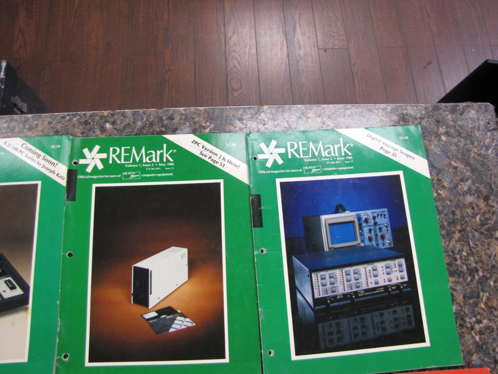 1986 REMark Heath Zenith User Group Magazines Computer Advertisements JAN-DEC