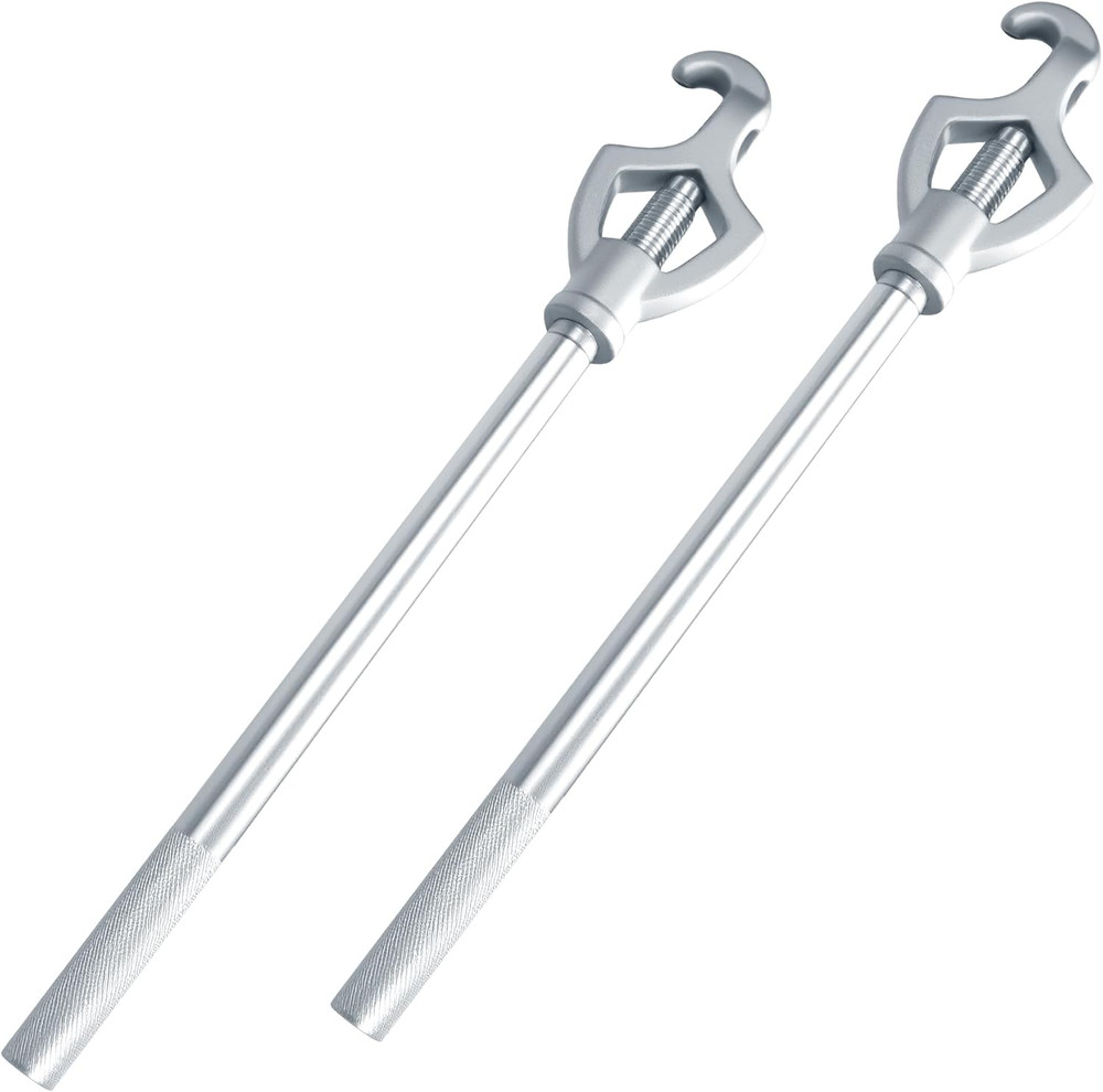 2PCS Professional Fire Hydrant Wrench, Adjustable Spanner Tool for 1-1/2" to 3"