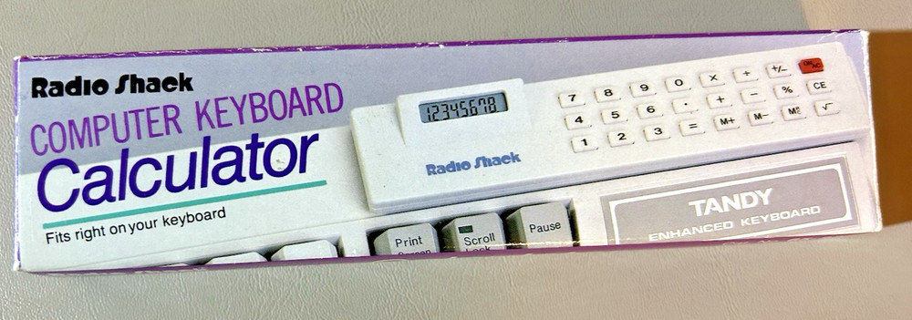 Radio Shack Computer Keyboard Calculator Tandy 65-826 Tested Working