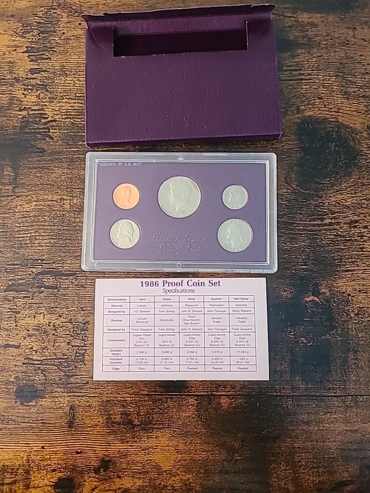 1986 US Proof Set in OGP