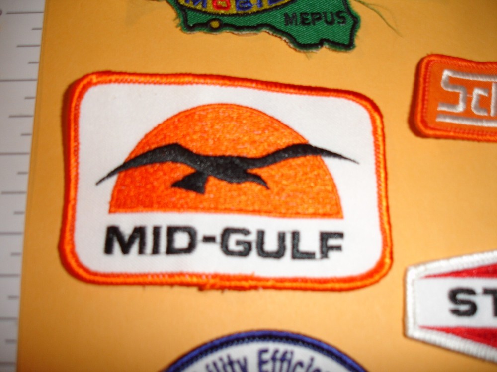 oil advertising patch set vintage