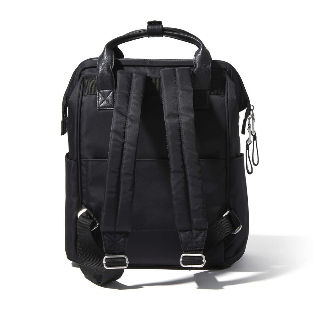 Baggallini Womens Soho Multipurpose Backpack / Laptop Backpack, Smoke/Black- $89
