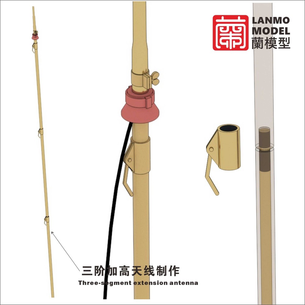 LANMO model LM35013-1/35 COMMAND TIGER Ⅰ Antenna Kit Sd Kfz 181command tank