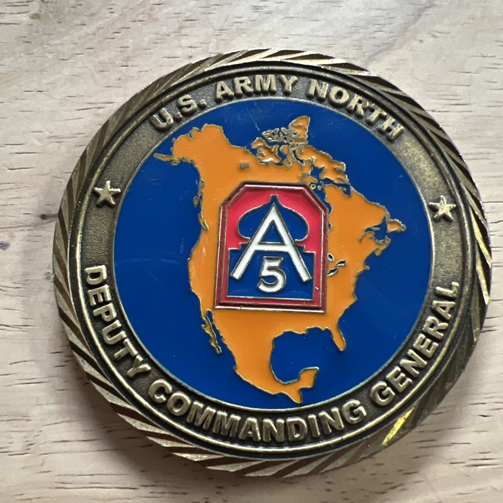 U.S. Army North deputy commanding general challenge coin