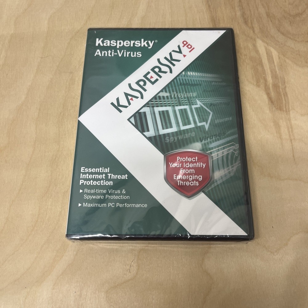 KASPERSLab Anti-Virus Protection PC Computer Security Software - NEW SEALED