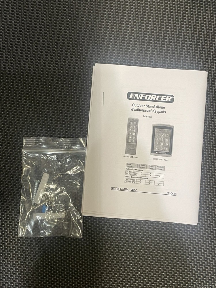 ENFORCER Access Control Keypad Weatherproof SK-2323-SDQ
