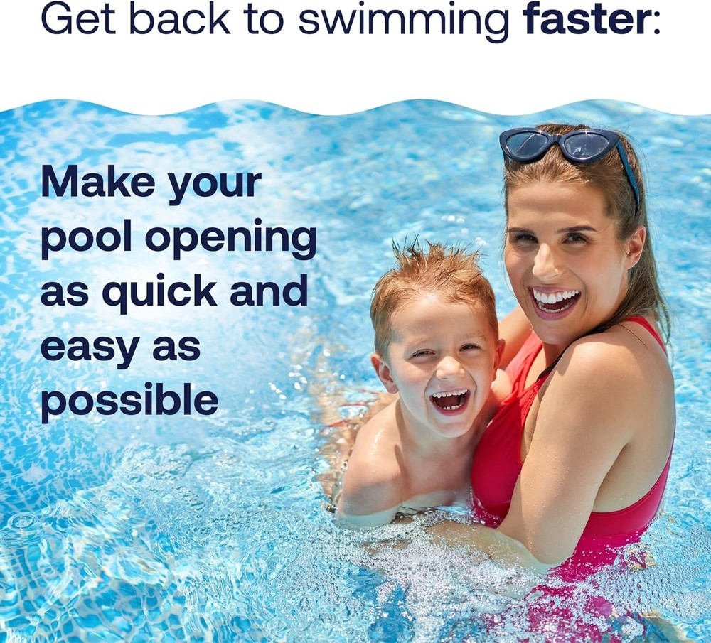 Multi-Purpose Swimming Pool Care Kit, 4 lbs - For Algae Control & Water Testing