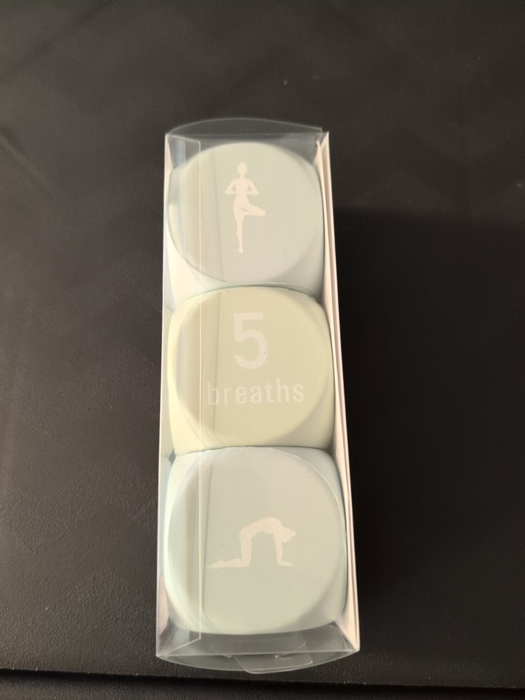 Yoga Dice Set 3 Piece Set with Storage Box