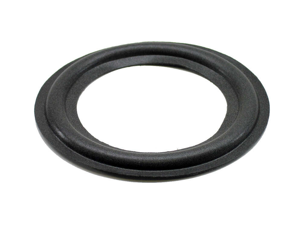 FS-4: 4" FOAM SURROUND, 3.875" OD, 2.5" ID, GRAY, ANGLE ATTACH