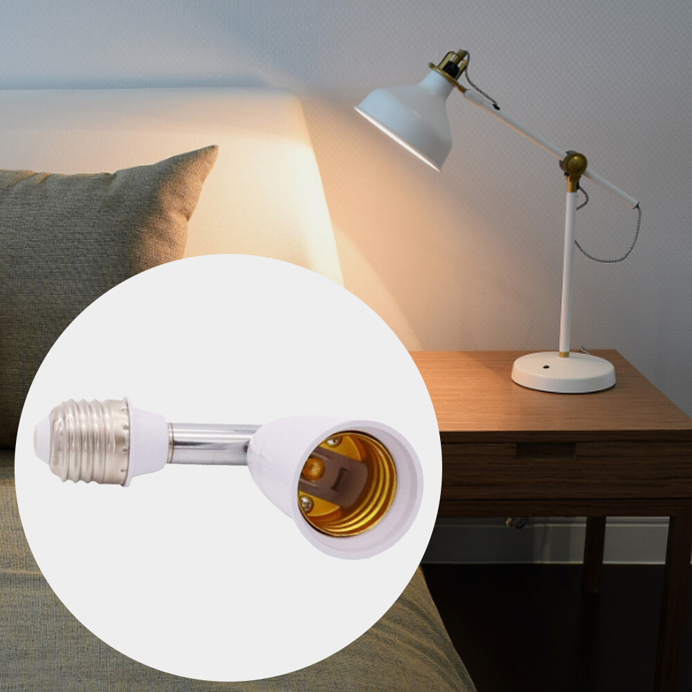 4 Pack E26/E27 Light Socket Extender 4.5 Inch Extension Adjustable Vertical 90°
