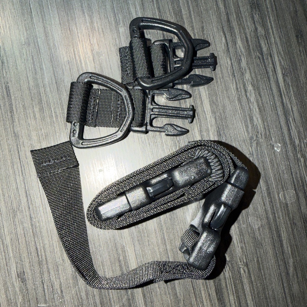 Buckle Loop Around + D-Ring RMP Strap Black (Headrest) New