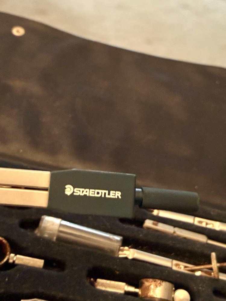 Drafting Set In Case Not Complete Vintage READ DESCRIPTION