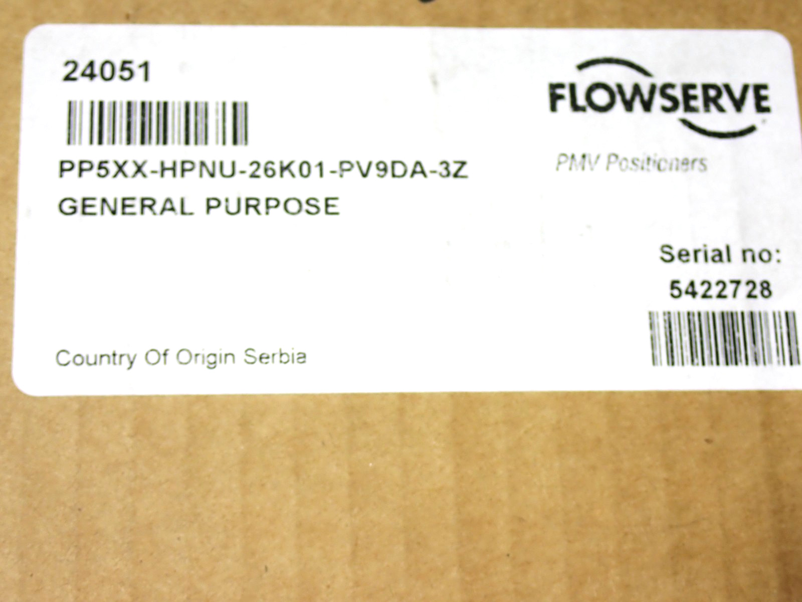 PMV FLOWSERVE P5 POSITIONER ORIGINAL NEW
