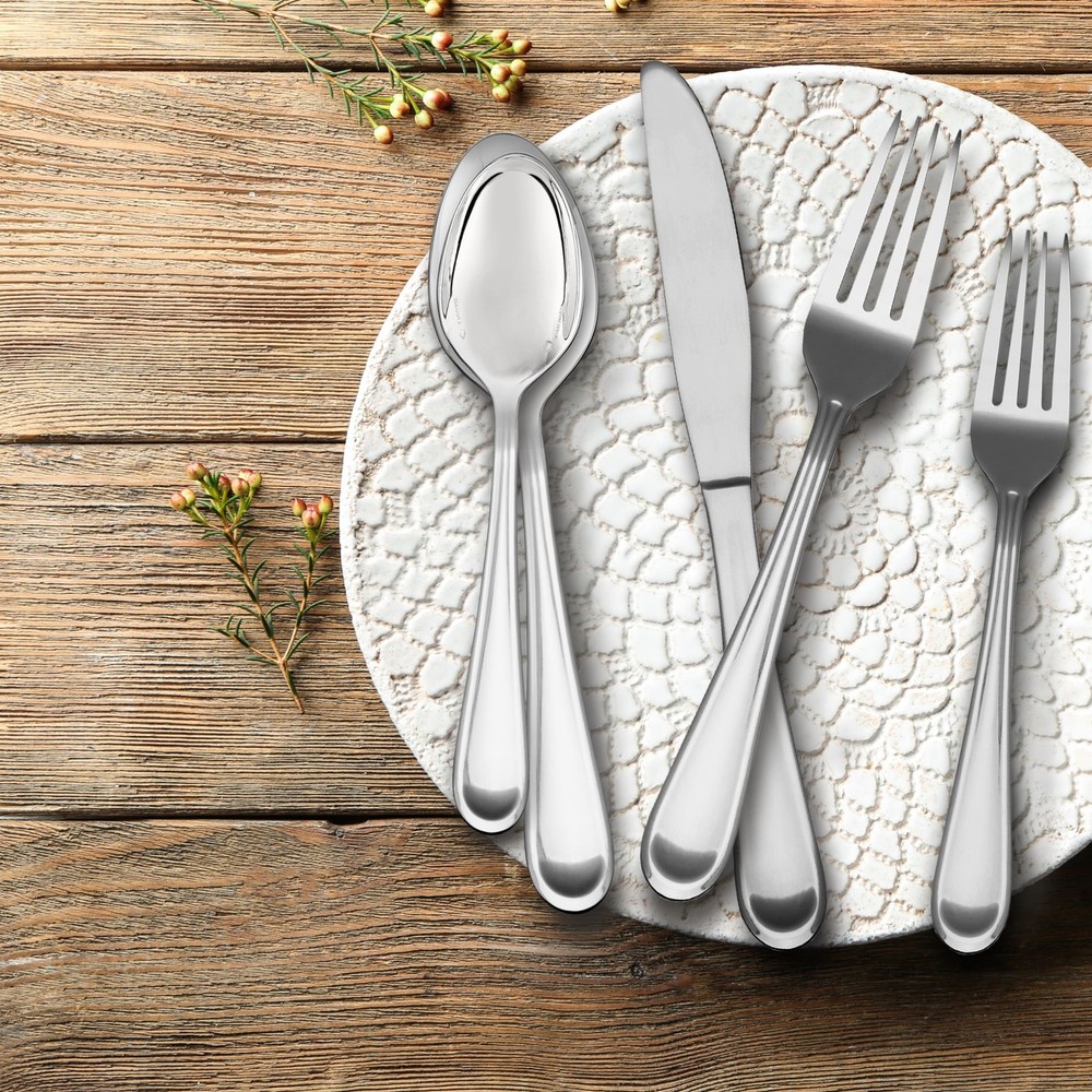 Clark – 20 Piece Flatware Set, Service for 4, One Size, Silver