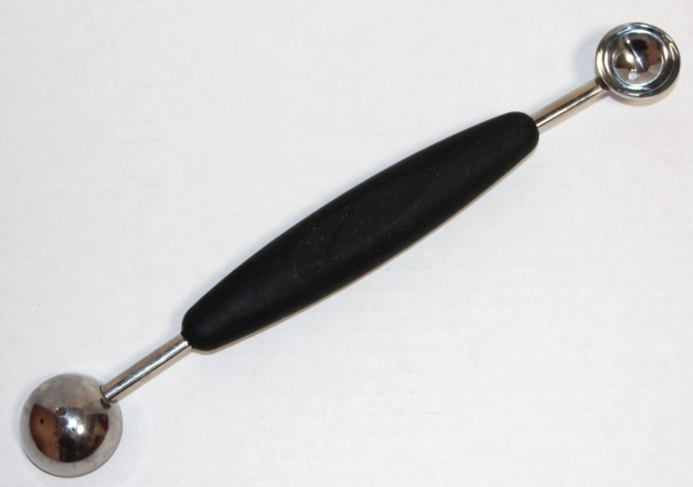 OXO Double Sided Melon Baller Easy Grip Black Handle