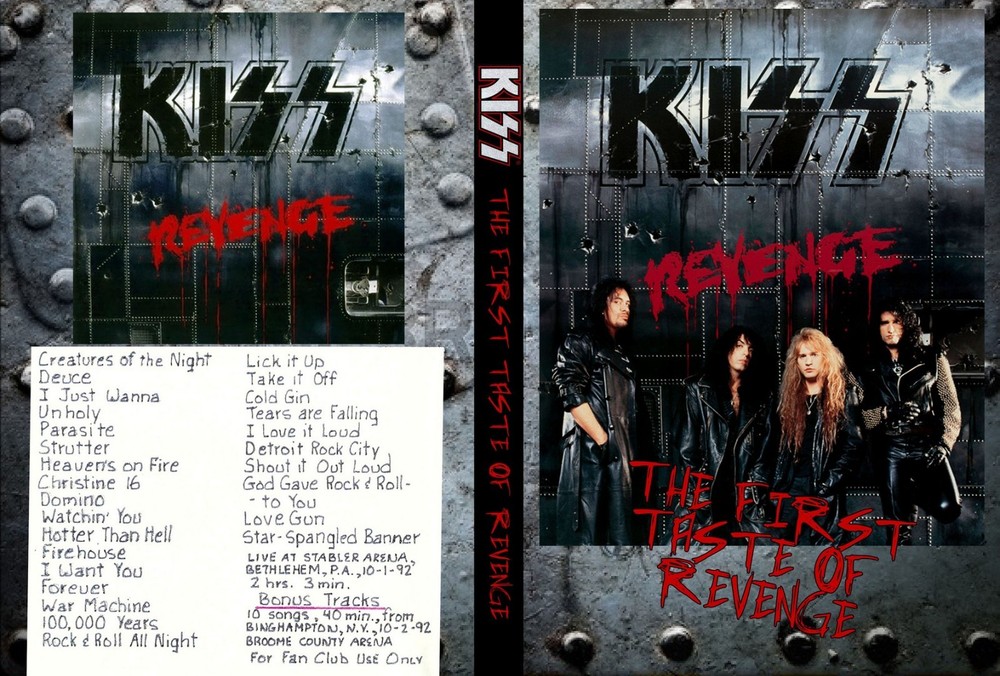 Kiss Revenge - Stabler Arena Oct 1, 1992 + More - 2 Disk Set - DVD