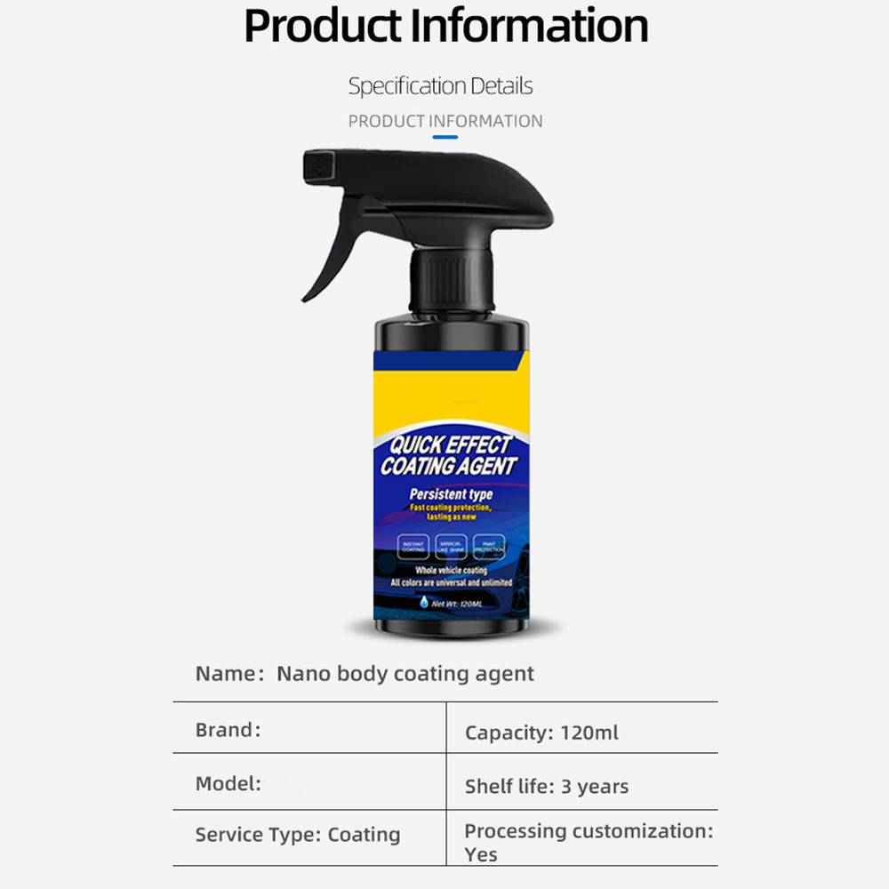 Multi-Functional Coating Renewal Agent 3 in 1 Ceramic Car Coating Agent Spray