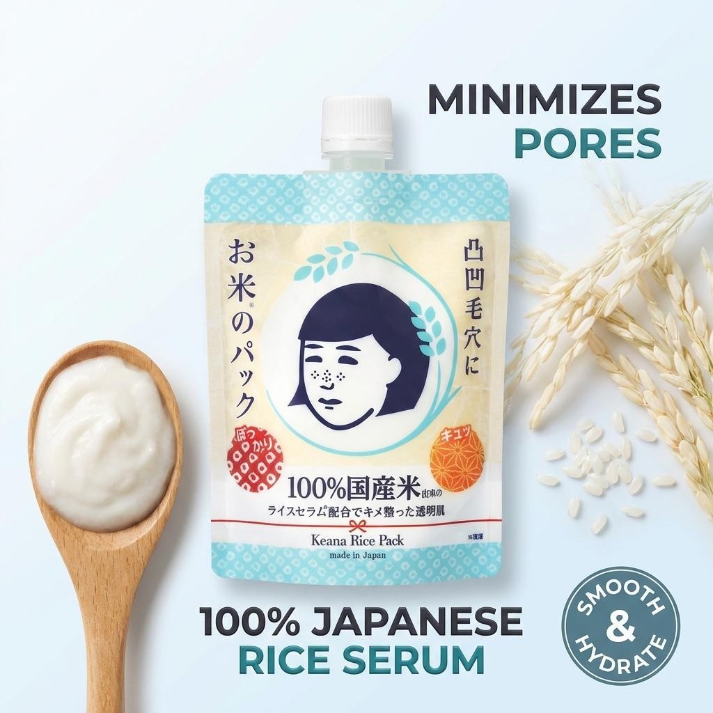 Ishizawa Keana Nadeshiko Keana Rice Pack 170g Rice Serum Made in Japan-US SELLER