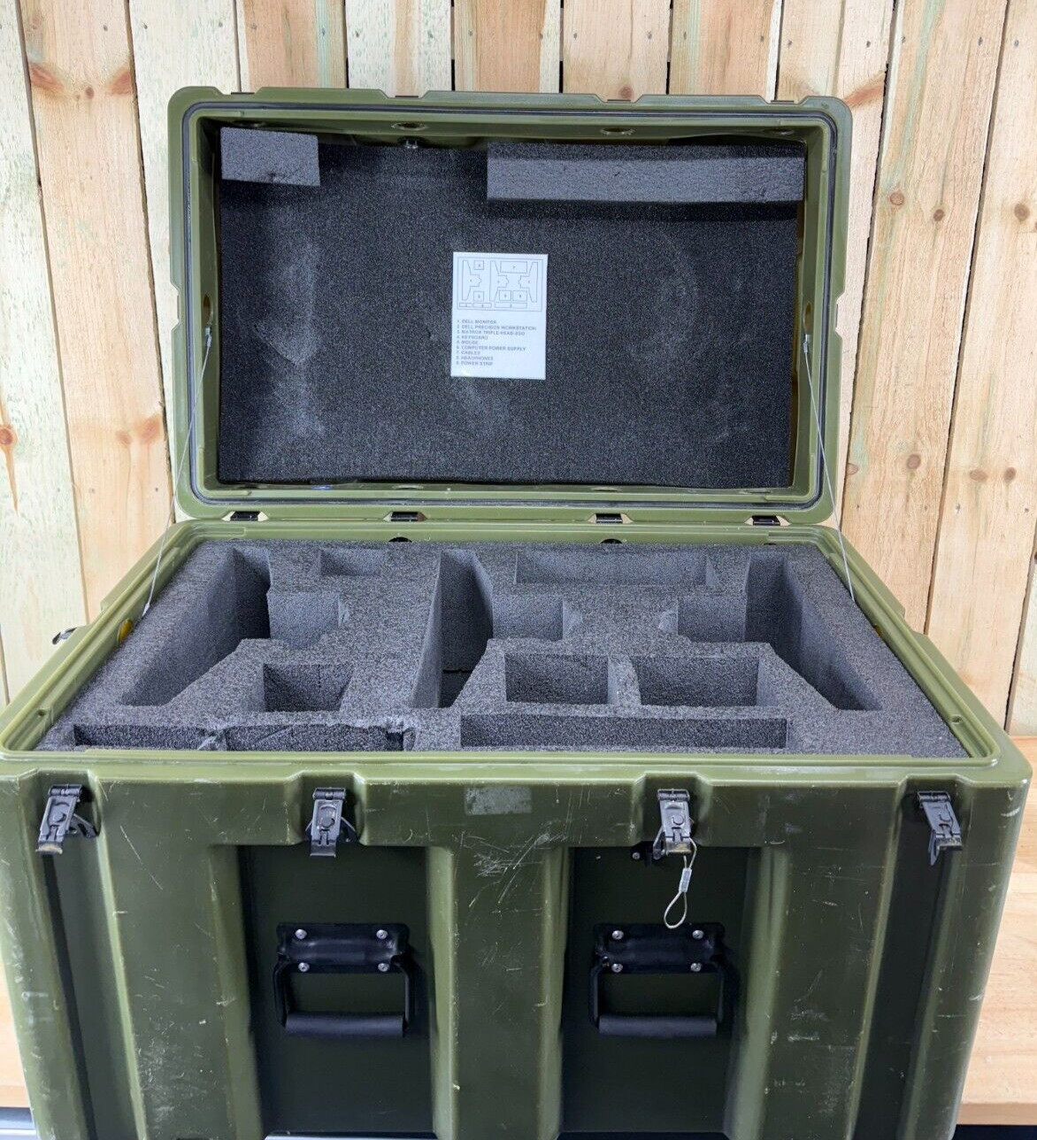 PSI Footlocker Green Case 32"X20.5"X21.5" Military (Hardigg) Waterproof