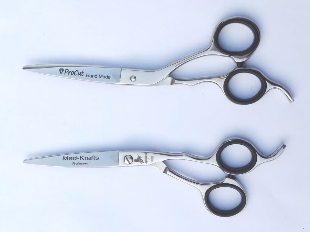 Triple Ring & Stylish Barber Scissor Razor Edge 7"