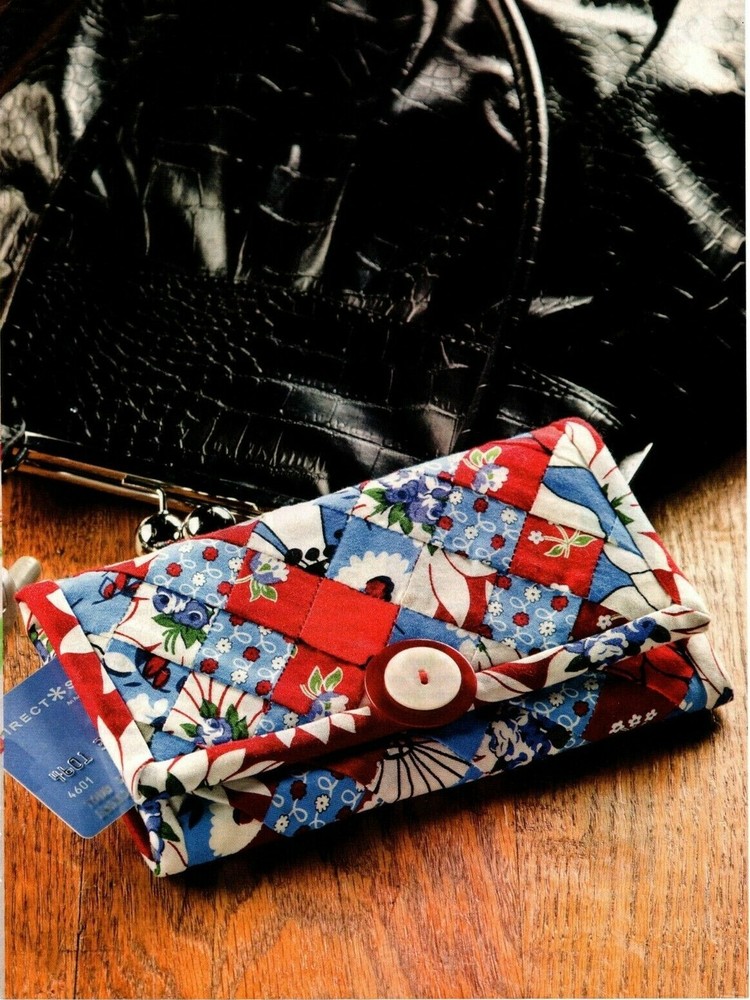 Three Times The Charm Wallet Quilt Pattern Pieced CZ