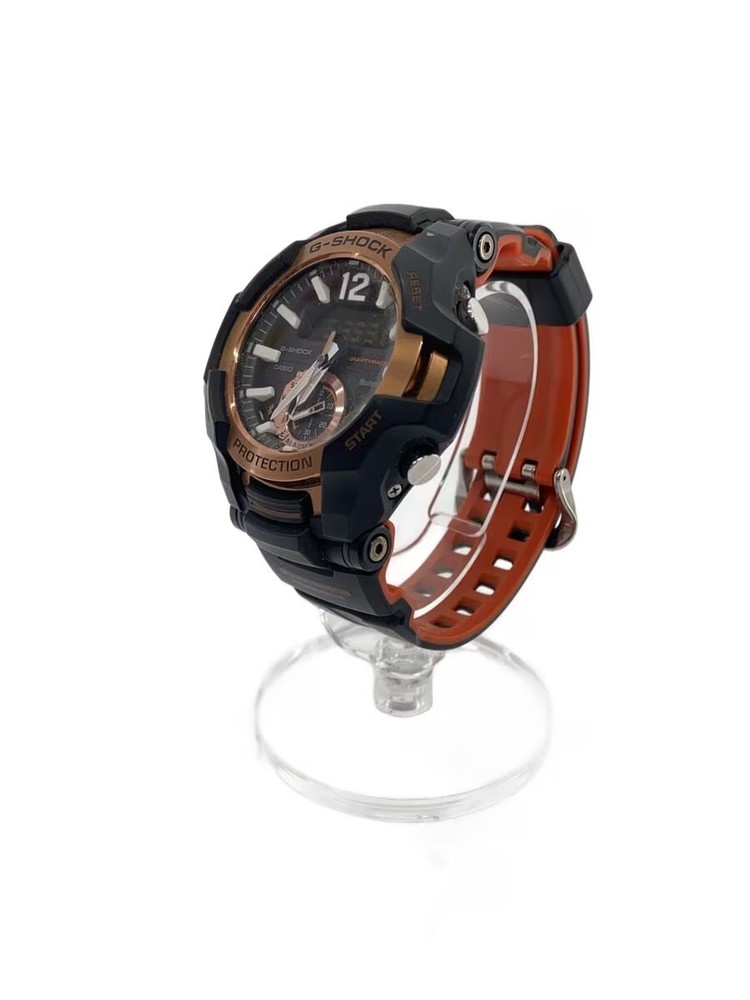 CASIO Solar Watch G SHOCK Digital Analog Rubber BLK BLK