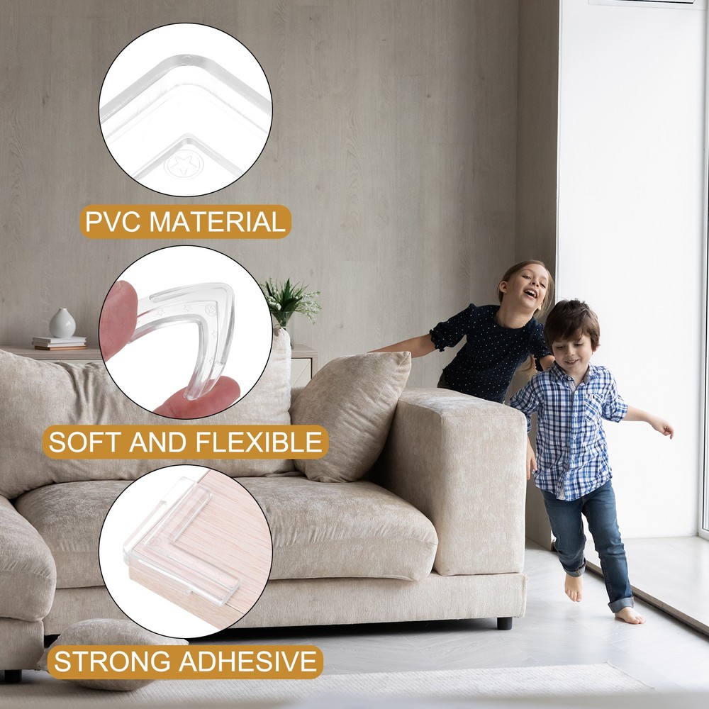 Corner Protectors 12Pcs Table Corner Protectors(Star-shaped, Clear)