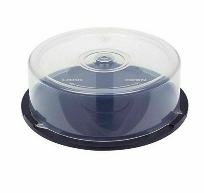 2 (Two) Empty Cake Box Spindle Hold 25 Disc CD DVD BLURAY Storage Case