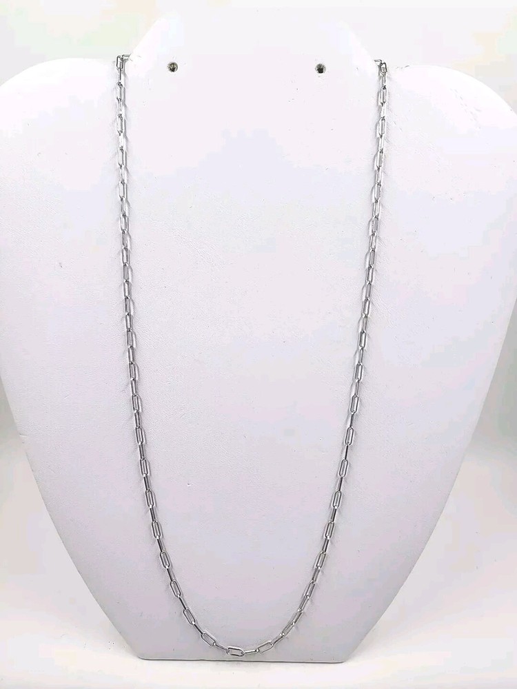 Sterling Silver Paperclip Link Chain