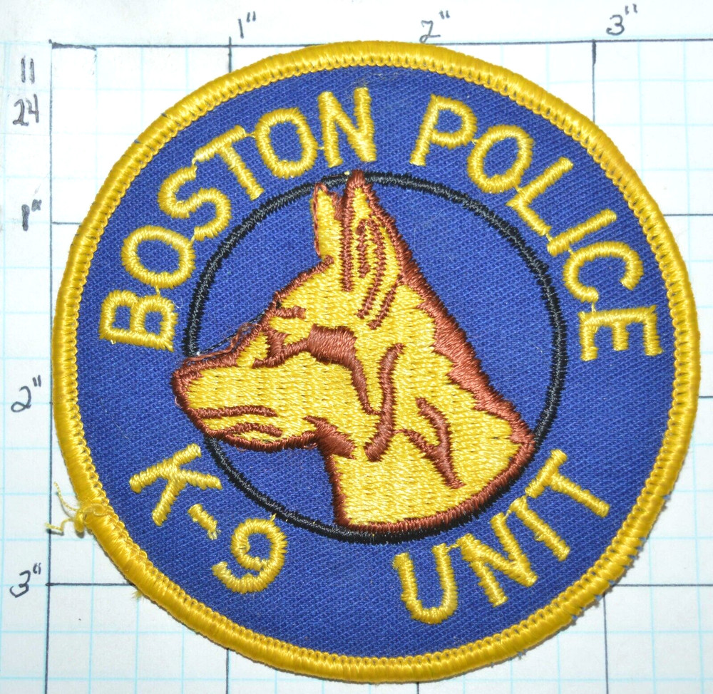 MASSACHUSETTS, BOSTON POLICE DEPT K-9 UNIT YELLOW DOG PATCH