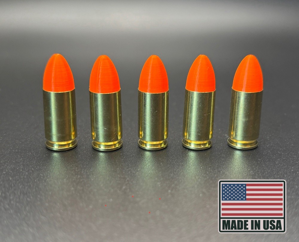 10pcs 9mm Snap Cap Dummy Rounds