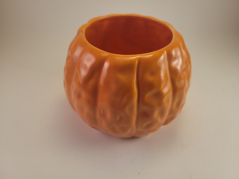 Ceramic pumpkin jack o lantern