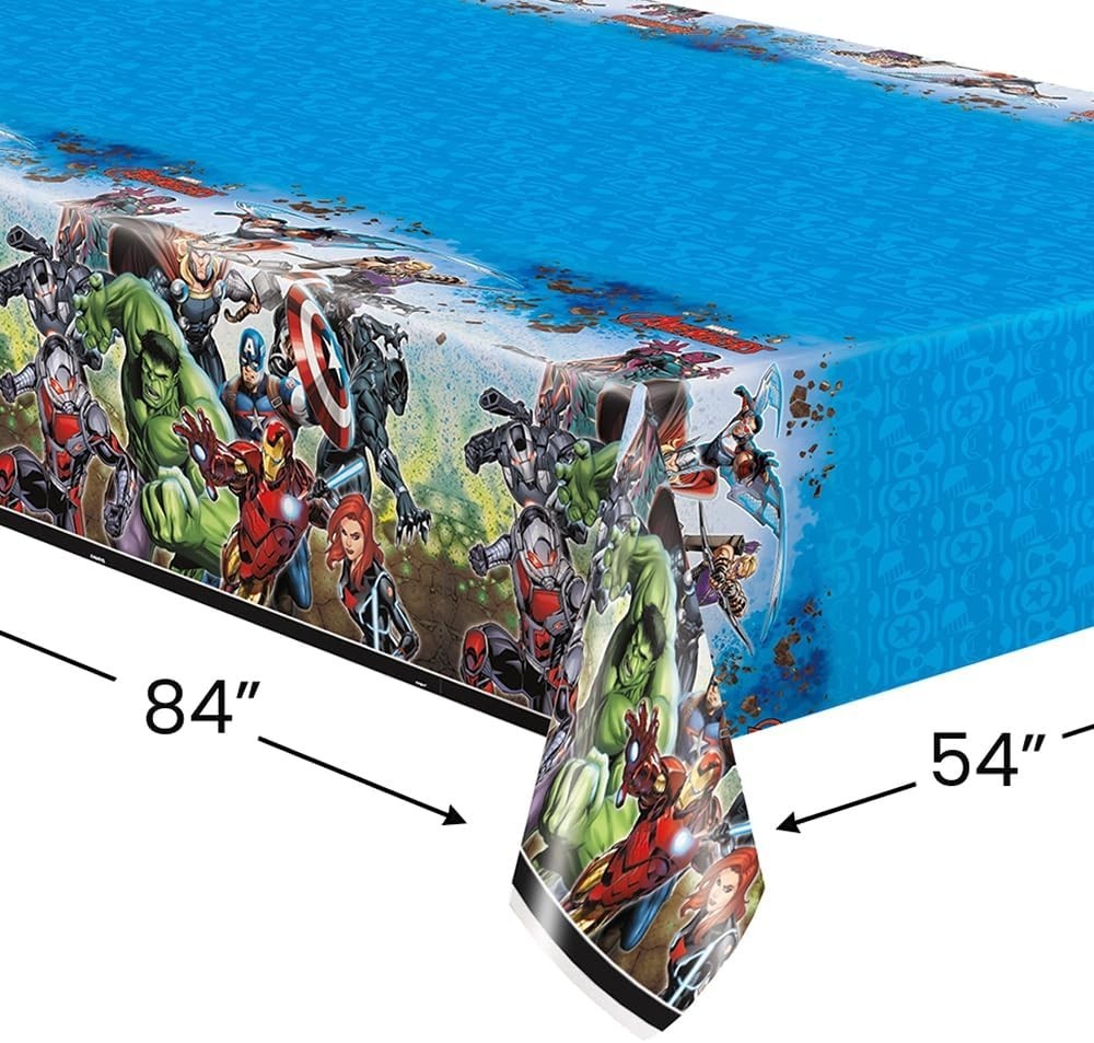Marvel Avengers Rectangular Plastic Table Cover - 54" x 84"