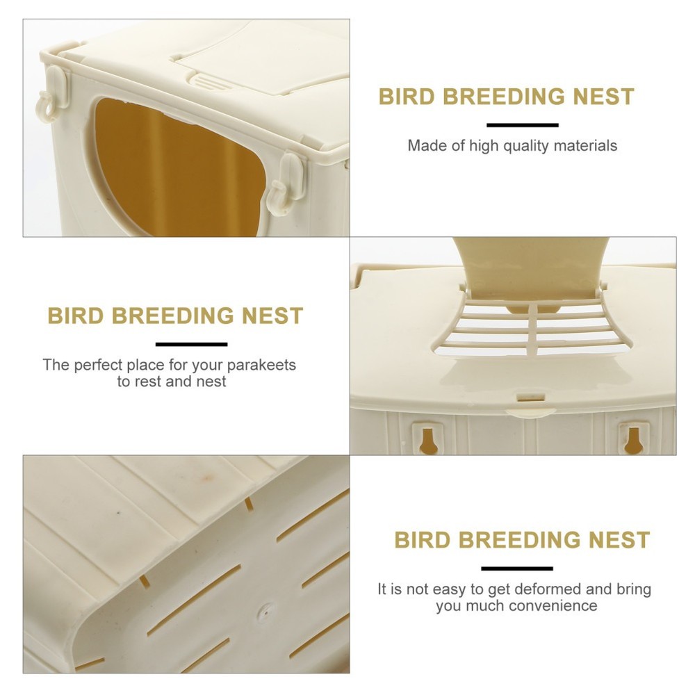 Parrot Nest Box Bird Breeding Parakeet Nesting Boxes for Parakeets