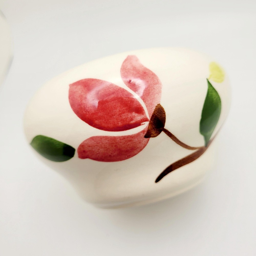 Vintage Handpainted Sugar Bowl Planter Floral