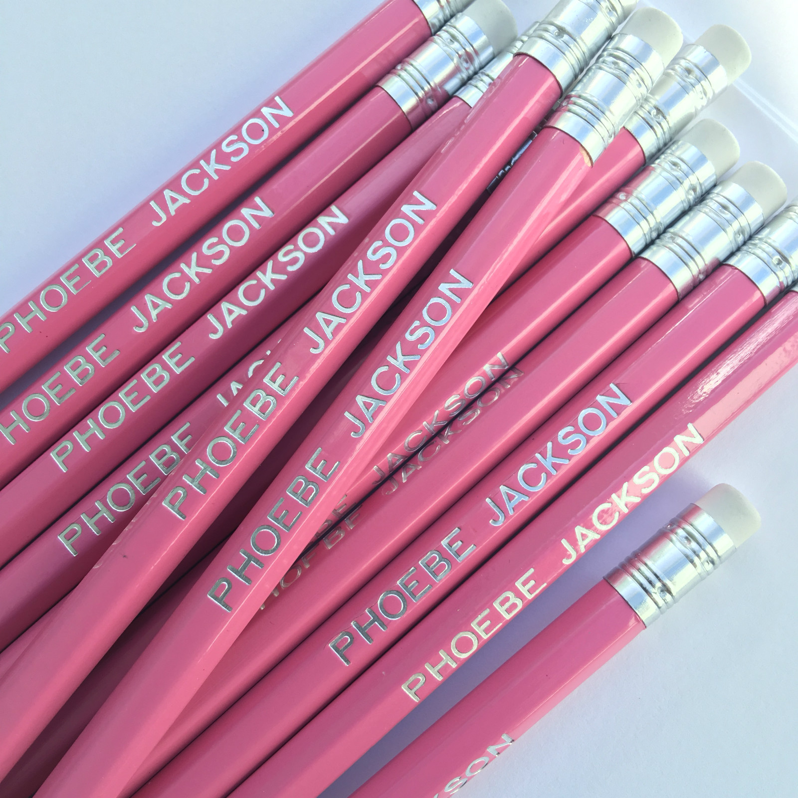 12 HB Pencils Personalised with Name - German Made High Quality Printed Pencils