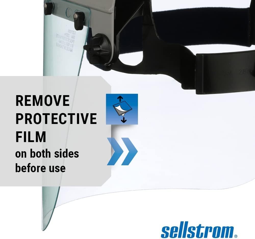 Sellstrom Advantage Face Shield Polycarbonate with Ratchet Headgear Grey