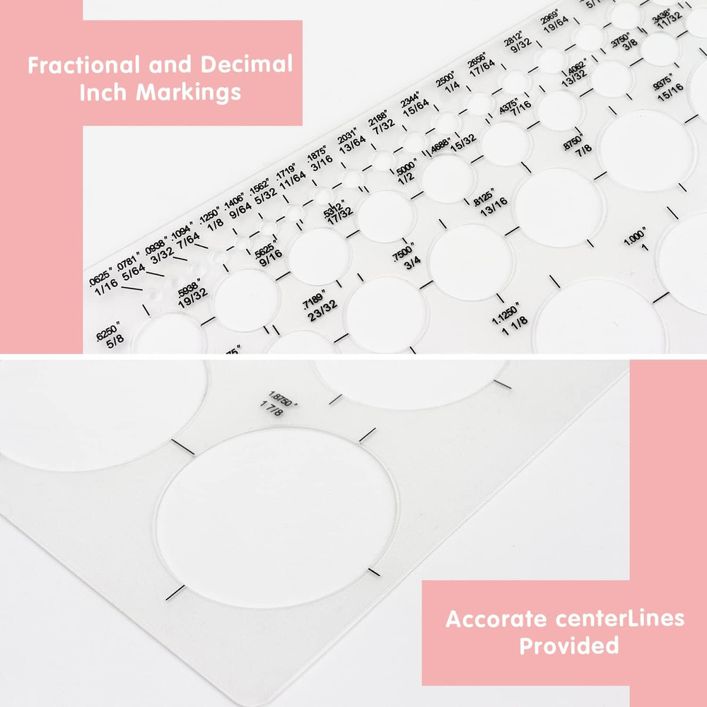 Circle Template Circle round Stencil Templates for Drafting for Office and Schoo