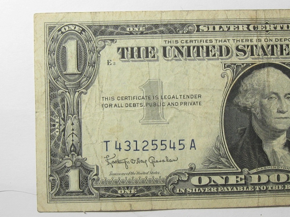 1957 B $1 Silver Certificate - #10595-43