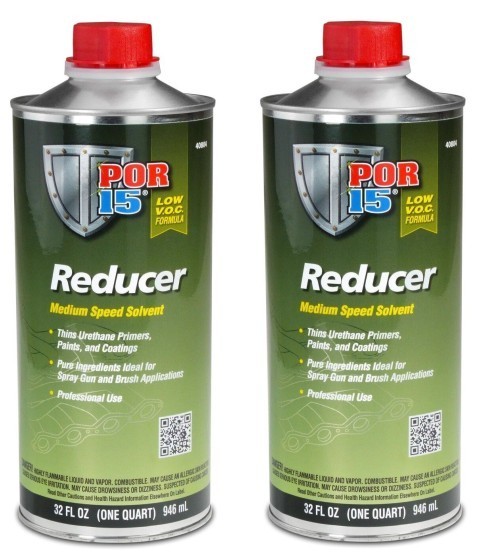 New POR-15 Reducer Medium Speed Solvent Quart 40804 (2 Pack)