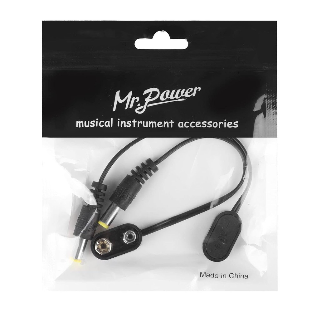 Compact 9V Power Cable Snap Connector for Guitar Effect Pedals - 12cm Length
