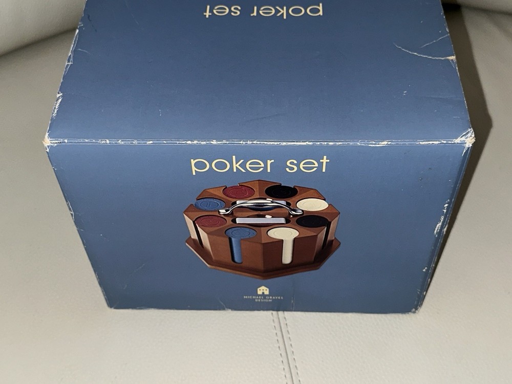 Open Box, In Box, Michael Graves Design Poker Set - PLEASE READ