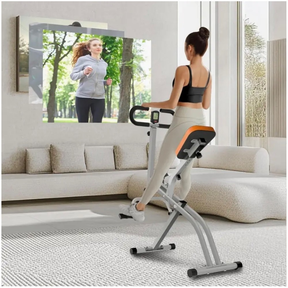 Squat Assist Trainer Seated Squat Machine Adjustable Foldable Glute Buttock Core