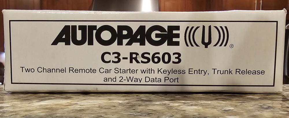 AutoPage C3-RS603 NEW Remote Car Start, Trunk Release, Keyless Entry - Open Box
