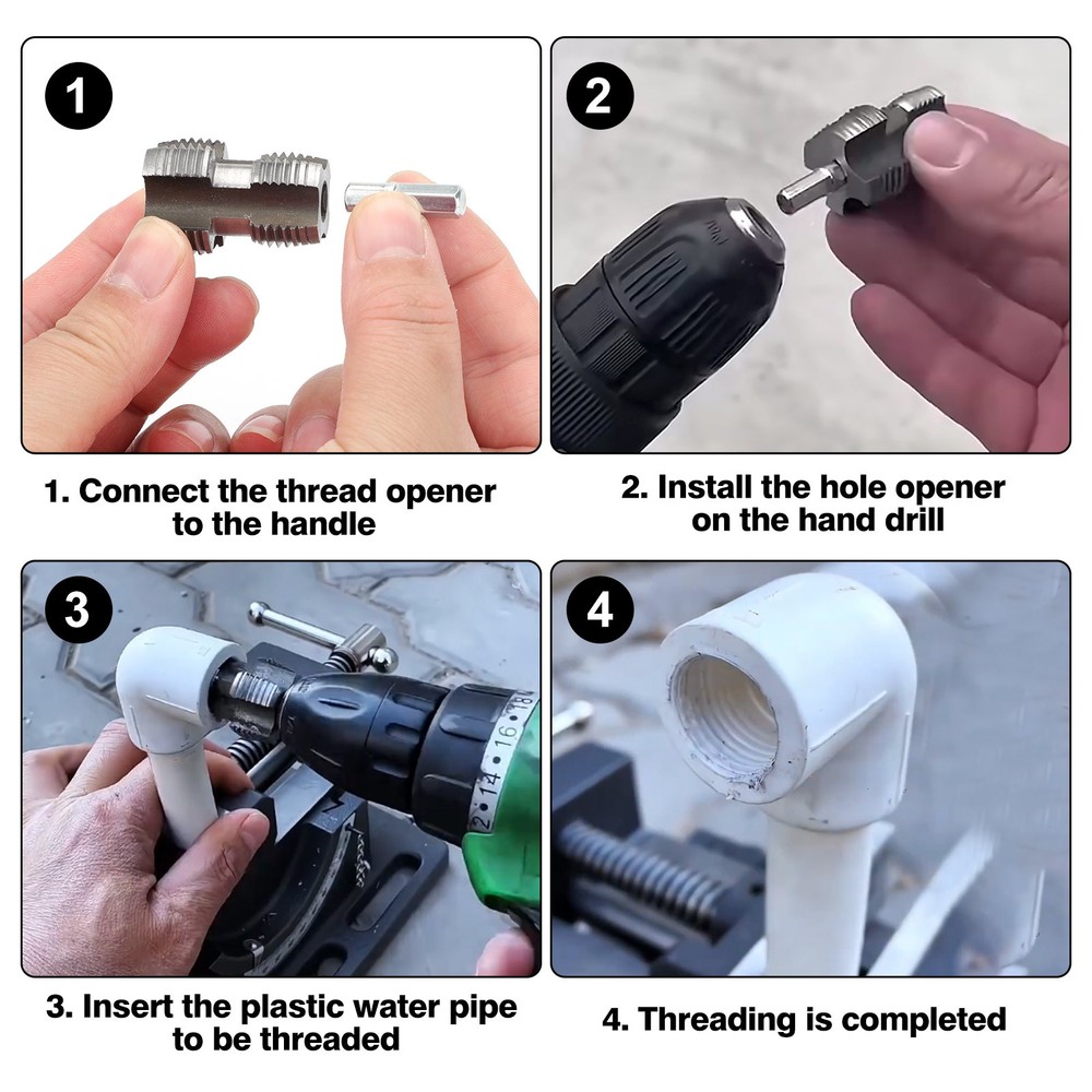 Integrated Internal & External Pipe Threading Tool PVC Pipe Thread Cutting Tool