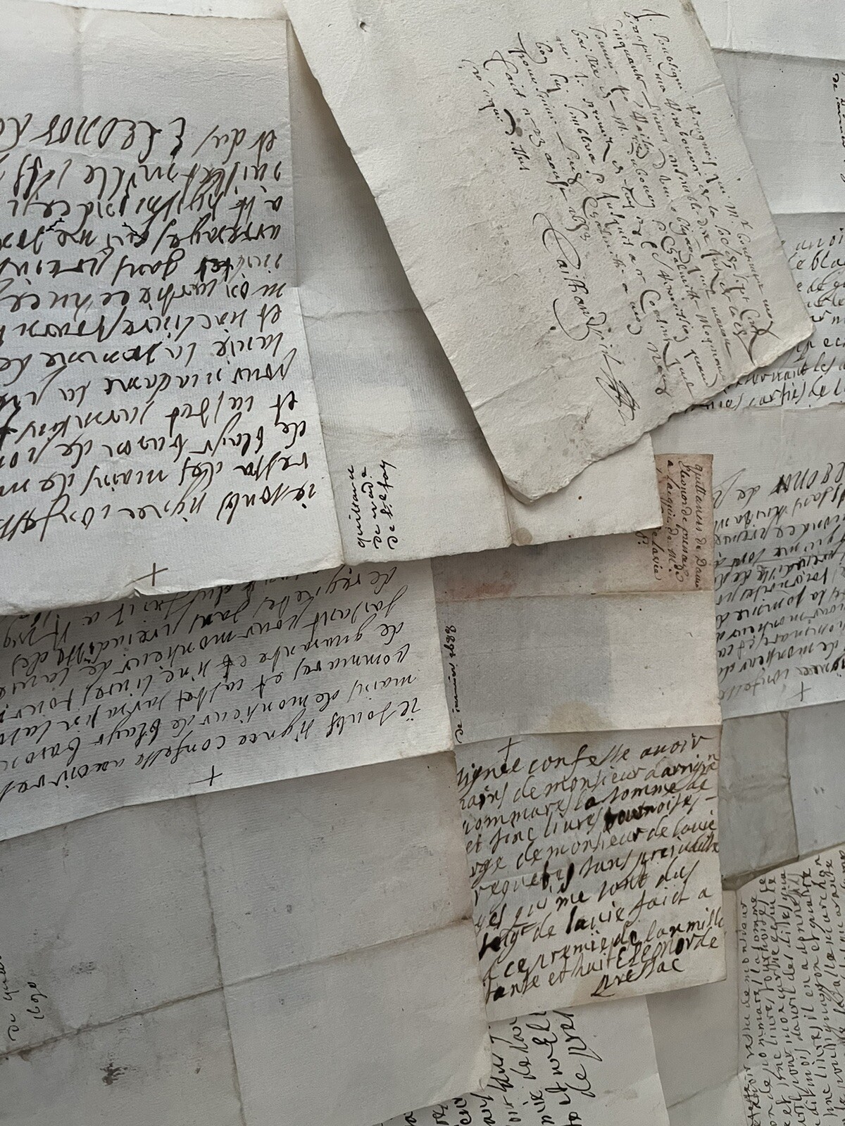 1600s OLD LETTER Baroque Era 17th Century Watermarked Correspondence Document